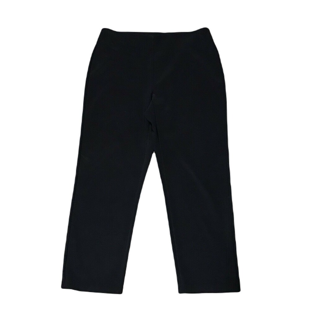 Multiples Classy Pull On Dress Pants ~ Sz S ~ Black ~ Mid Rise ~ 25" Inseam